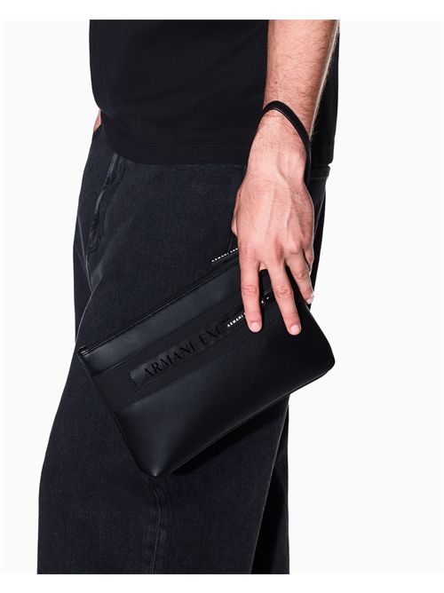 Angel Pouch pochette in tessuto spalmato minimalista ARMANI EXCHANGE | XM003595AF26679/MC043